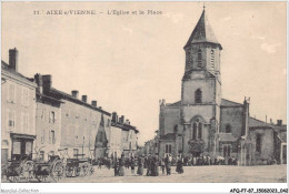 AFQP7-87-0616 - AIXE-SUR-VIENNE - L'église Et La Place  - Aixe Sur Vienne