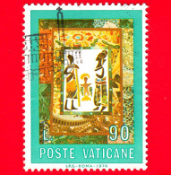 VATICANO - Usato - 1974 - Concorso Artistico Sulla Bibbia - "La Natività" - 90 L. - Used Stamps