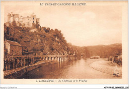 AFYP9-82-0872 - Le Tarn Et Garonne Illustré - LAGUEPIE - Le Château Et Le Viaduc  - Autres & Non Classés