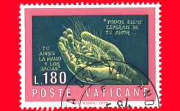 VATICANO - Usato - 1974 - Concorso Artistico Sulla Bibbia - "Il Signore Sfama..." - 180 - Used Stamps