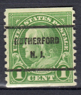 NJ-609; USA Precancel/Vorausentwertung/Preo; RUTHERFORD (NJ), Type 61 - Préoblitérés