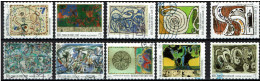 België OBP 4244/4253 - Zegels Uit Boekje B129 - CoBra, Pierre Alechinsky - Used Stamps