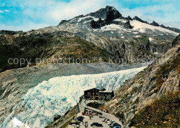 13789151 Rhonegletscher Glacier Du Rhone VS Hotel Belvedere Panorama Mit Naegeli - Autres & Non Classés