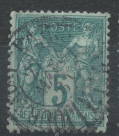 Lot N°82787   N°75, Oblitéré Cachet à Date Des JOURNAUX PARIS PP 55 "R. DES PYRENEES" - 1876-1898 Sage (Tipo II)