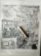 MOLENBEEK-SAINT-JEAN 1890 / INCENDIE DE LA SCIERIE A VAPEUR DE M. BÉRARD A  MOLENBEEK -SAINT-JEAN - Non Classés