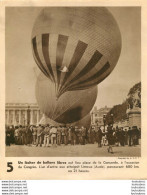 UN LACHER DE BALLONS LIBRES PLACE DE LA CONCORDE  A.F.P.  DOCUMENT FEUILLET 24 X 20 CM - Altri & Non Classificati