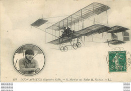 R. MARTINET SUR BIPLAN H. FARMAN DIJON AVIATION 09/1910 - Piloten