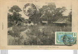 CONGO FRANCAIS FACTORERIE INONDEE AUX HAUTES EAUX COLLECTION J.F. - Congo Français