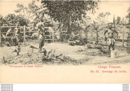 CONGO FRANCAIS ARROSAGE DU JARDIN EDITION VISSER - French Congo