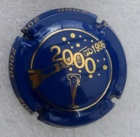 Capsule De Champagne Générique An 2000 Bleu Et Or N°622 - Sonstige & Ohne Zuordnung