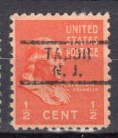 NJ-672; USA Precancel/Vorausentwertung/Preo; TABOR (NJ), Type 729 - Préoblitérés