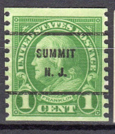 NJ-663; USA Precancel/Vorausentwertung/Preo; SUMMIT (NJ), Type 61 - Vorausentwertungen