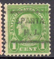 NJ-651; USA Precancel/Vorausentwertung/Preo; SPARTA (NJ), Type 602 - Preobliterati