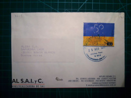 ARGENTINE, Enveloppe De "AL S.A.I. Y C., Salt Industrializer" Distribuée à Bahia Blanca, Buenos Aires, Argentine En 199 - Gebruikt