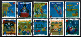 België OBP 4115/4124 - Zegels Uit Boekje B121 - De Foor, La Foire - Used Stamps