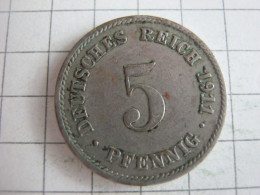 Germany 5 Pfennig 1911 F - 5 Pfennig