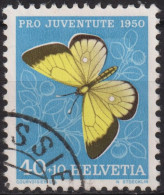 1950 Schweiz Pro Juventute ° Zum:CH J137,Yt:CH 506, Mi:CH 554, Moorgelbling, Schmetterling - Used Stamps