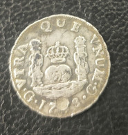 ESPAÑA. AÑO 1758?. FERNANDO VI. 1 REAL PLATA GUATEMALA. AGUJERO TAPADO. PESO 3,1 GR - Provincial Currencies