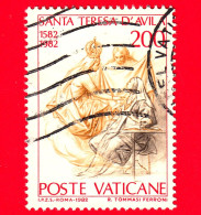 VATICANO - Usato - 1982 - 4º Centenario Della Morte Di Santa Teresa D'Avila - Una Visione Di S. Teresa - 200 - Oblitérés