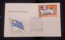 D)1975, URUGUAY, FIRST DAY COVER, ISSUE, CL ANNIVERSARY OF THE TAKING OF FORT SANTA TERESA, LEONARDO OLIVERA, SESQUICENT - Uruguay