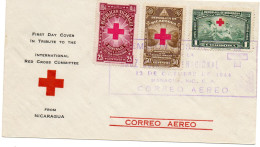 NICARAGUA.1944. FDC. RED CROSS. CROIX-ROUGE. - Nicaragua