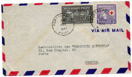 HAITI.1945. LETTRE .FRANCE PAR LISBOA.CROIX-ROUGE. - Haïti