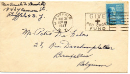 ETATS-UNIS.1947. CROIX-ROUGE.LETTRE POUR BELGIQUE. - Covers & Documents