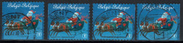 België OBP 4087 - Merry Christmas Santa Claus - Self Adhesive Complete - Oblitérés