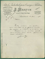 59 Armentieres Martin Tissages Et Filatures Caoutchoucs Tuyaux Pour Arrosage Blanchisseries 18 03 1908 - Kleding & Textiel