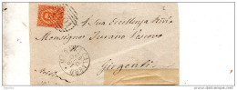 1881 LETTERA CON ANNULLO MORANO CALABRO COSENZA - Marcophilie