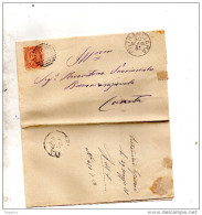 1881  LETTERA CON ANNULLO  PIETRAMELARA  CASERTA - Storia Postale