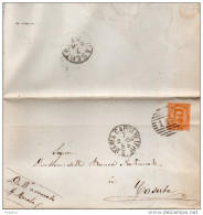 1884  LETTERA CON ANNULLO SANTA MARIA CAPUA VETERE CASERTA - Poststempel