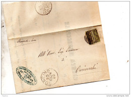 1885  LETTERA CON ANNULLO SONCINO CREMONA - Poststempel