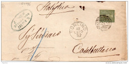 1882  LETTERA CON ANNULLO SONCINO  CREMONA - Storia Postale