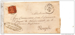 1881 LETTERA CON ANNULLO NICASTRO CATANZARO - Storia Postale