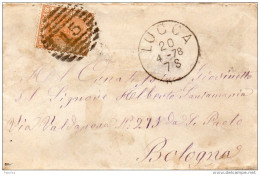 1878  LETTERA CON ANNULLO LUCCA - Storia Postale