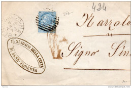 1879  LETTERA CON ANNULLO BENE VAGIENNA CUNEO - Storia Postale