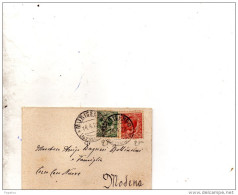 1922  LETTERA  CON ANNULLO MURISENGO ALESSANDRIA - Poststempel