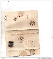 1870  LETTERA  CON ANNULLO NIZZA MONFERRATO + ALESSANDRIA STAZIONE - Storia Postale