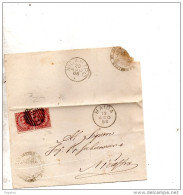 1886  LETTERA CON ANNULLO MAIDA CATANZARO - Marcophilie