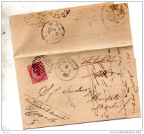 1880  LETTERA CON ANNULLO AMANTEA COSENZA - Storia Postale