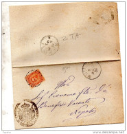 1884  LETTERA CON ANNULLO NUMERALE  MOTTOLA  TARANTO - Storia Postale