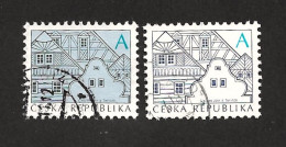 Czech Republic 2012 ⊙ Mi 673, 752 Sc 3491 Folk Architecture A. Volksarchitektur. Tschechische Republik C4 - Gebruikt