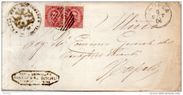 1884  LETTERA CON ANNULLO TROPEA VIBO VALENTIA - Poststempel