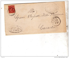 1884  LETTERA CON ANNULLO TEANO CASERTA - Poststempel