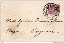 1928  LETTERA CON ANNULLO MONREALE PALERMO - Storia Postale