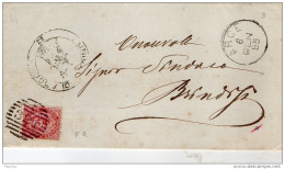 1885 LETTERA CON ANNULLO ARCE FROSINONE - Storia Postale