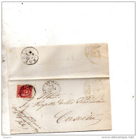 1885  LETTERA CON ANNULLO PIGNATARO MAGGIORE CASERTA - Storia Postale