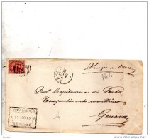 1885  LETTERA CON ANNULLO VARESE - Marcofilía