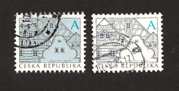 Czech Republic 2012 ⊙ Mi 673, 752 Sc 3491 Folk Architecture A. Volksarchitektur. Tschechische Republik C5 - Used Stamps